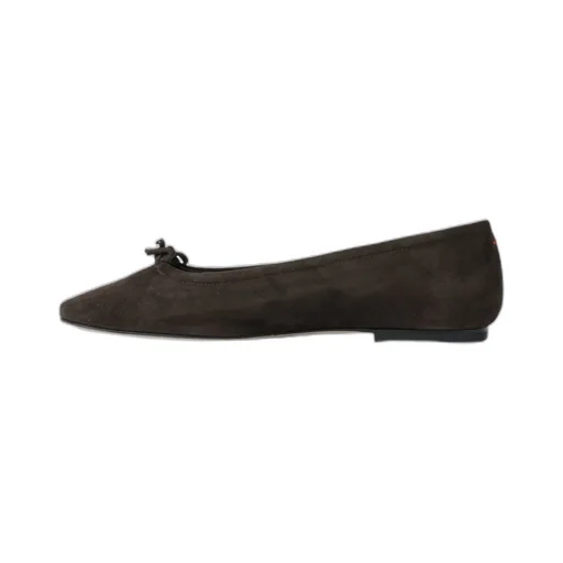 Bow Suede Ballet Flats
