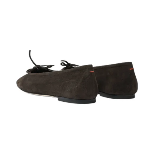 Bow Suede Ballet Flats