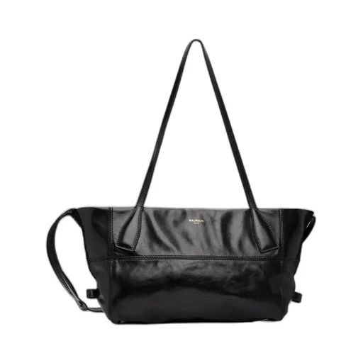 Small Track Zips Leather Shoulder Bag