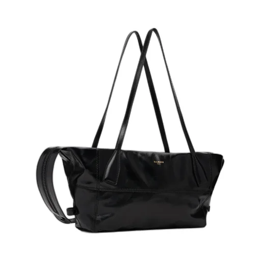 Small Track Zips Leather Shoulder Bag