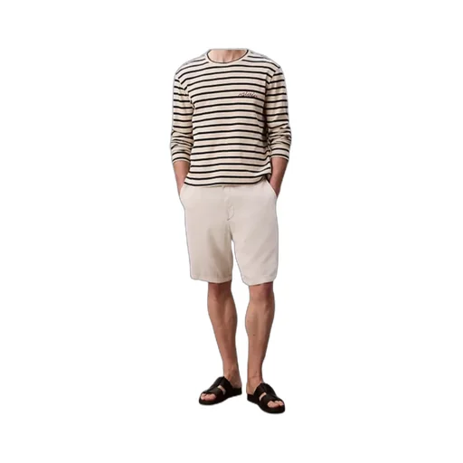 Compact Rib Stripe Easy Tee