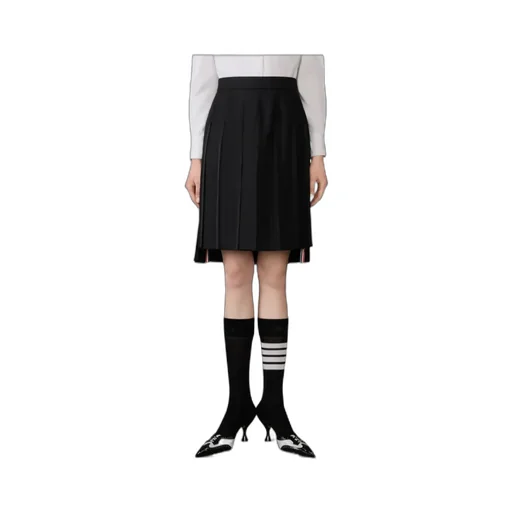 Thom Browne Super 120's Twill Pleated Skirt