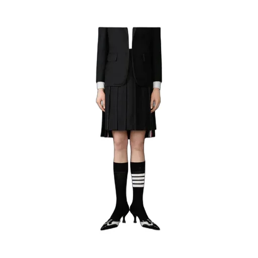 Thom Browne Super 120's Twill Pleated Skirt