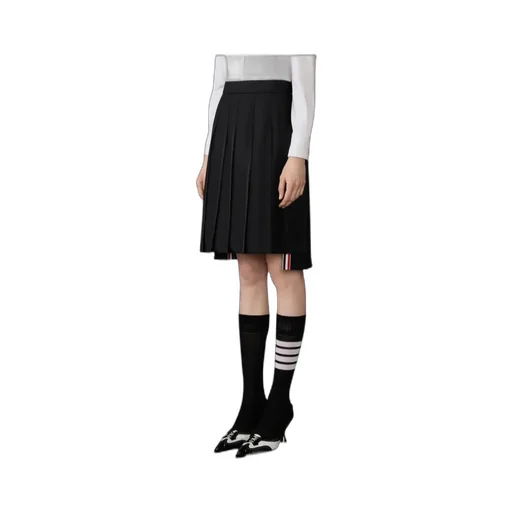 Thom Browne Super 120's Twill Pleated Skirt