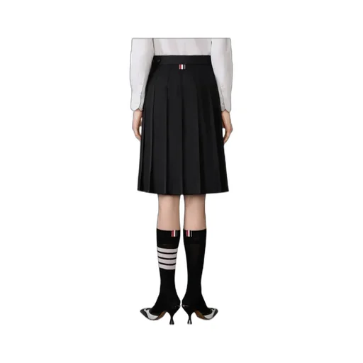 Thom Browne Super 120's Twill Pleated Skirt