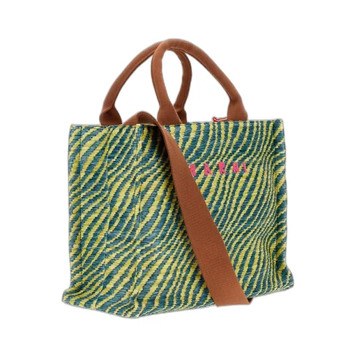 Marni Logo-Embroidered Tote Bag