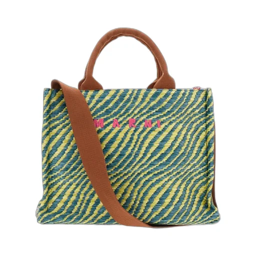 Marni Logo-Embroidered Tote Bag