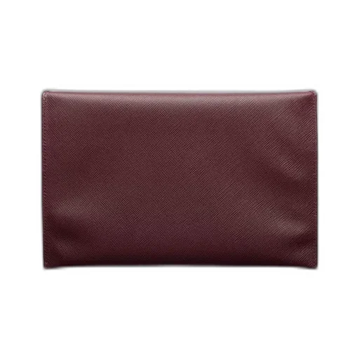Saffiano Leather Envelope Clutch