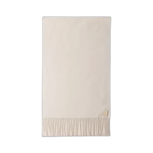 Triangle-Logo Fringed Scarf