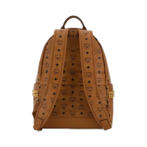 Mcm Allover Logo Printed Backpack