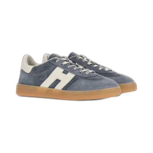 Hogan Logo-Patch Lace-Up Sneakers