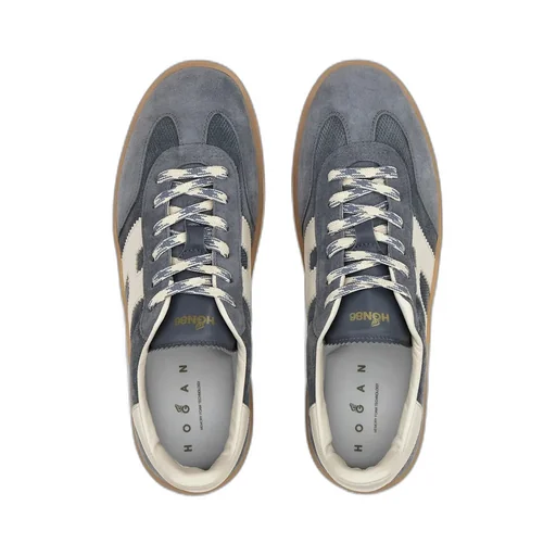Hogan Logo-Patch Lace-Up Sneakers
