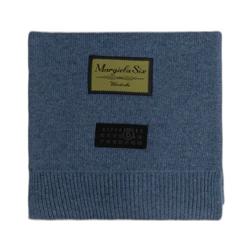 Mm6 Maison Margiela Logo Patch Knitted Scarf