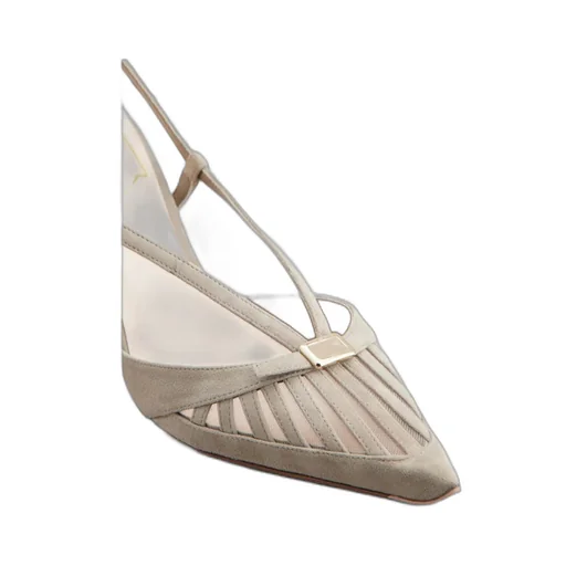 Virgule D'orsay Pumps In Suede