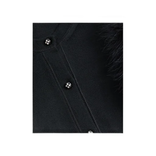 Valentino Crewneck Short-Sleeved Knitted Cardigan