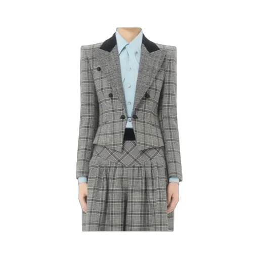 Wool Plaid Jacket