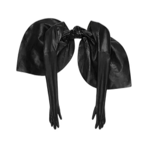 Givenchy Leather Bow-Detailed Glove Sleeves