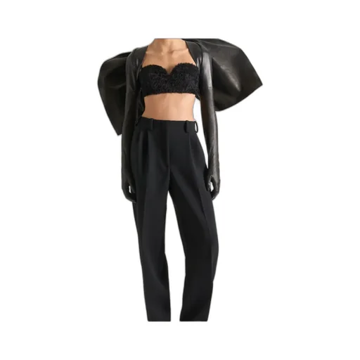 Givenchy Leather Bow-Detailed Glove Sleeves