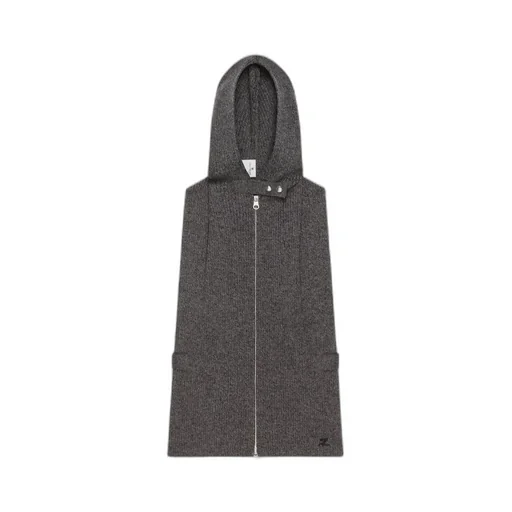 CourrÈGes Zipped Scarf Hood