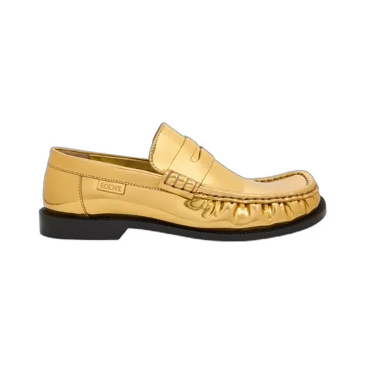 Campo Loafer In Metallic Calfskin
