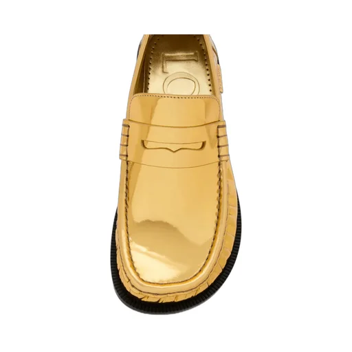 Campo Loafer In Metallic Calfskin