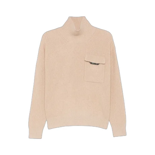 Ribbed High-Neck Sweater