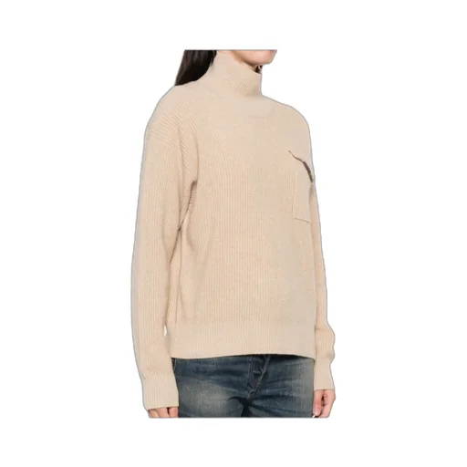 Ribbed High-Neck Sweater