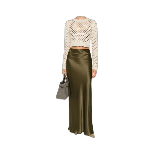 Open-Knit Sequin Embellishment Sweater