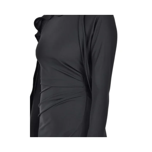 Ruffled-Detail Maxi Dress