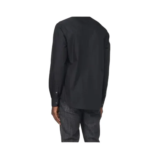 Emporio Armani Regular Fit Logo Embroidered Shirt
