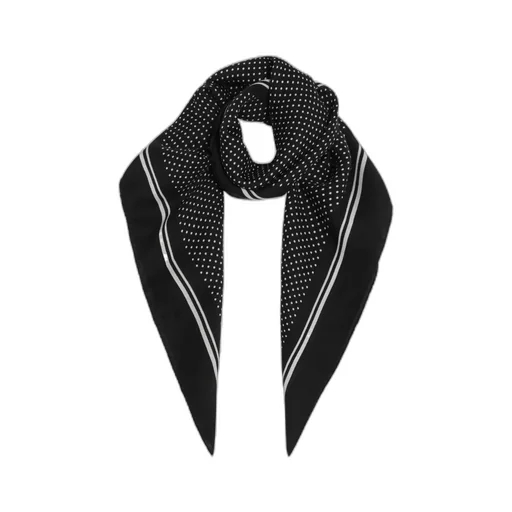 Destin Surl Polka Dot Wool Scarf