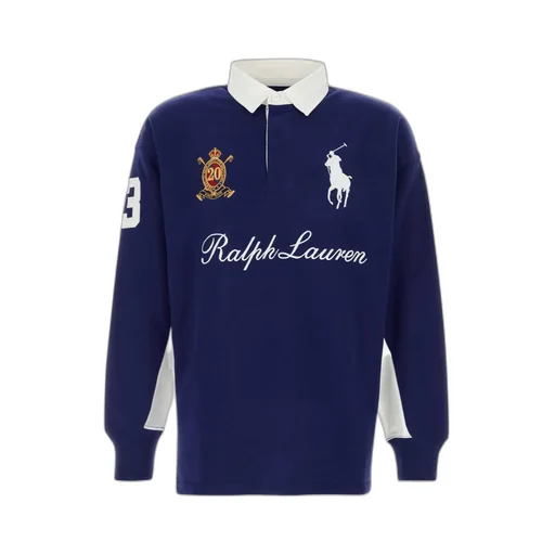 Ralph Lauren Logo Printed Long-Sleeved Polo Shirt