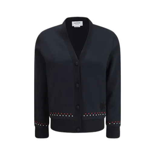 Thom Browne Snowflakes Knitted Cardigan