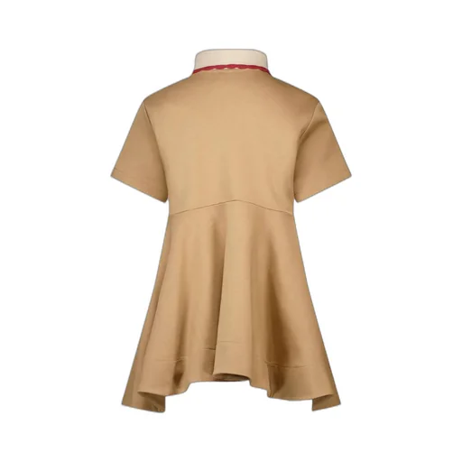 Polo Collar Short-Sleeved Dress