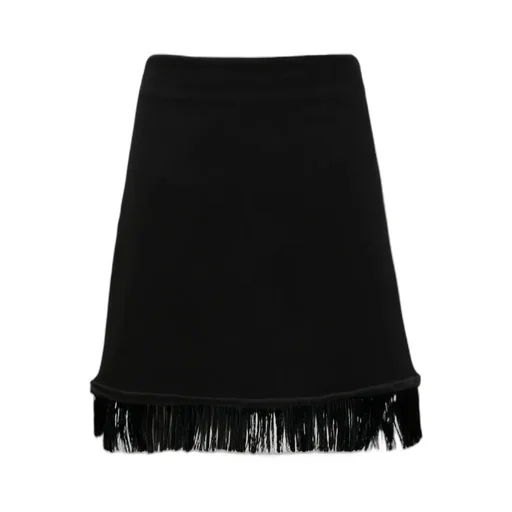 Jil Sander High Waist Fringed Mini Skirt