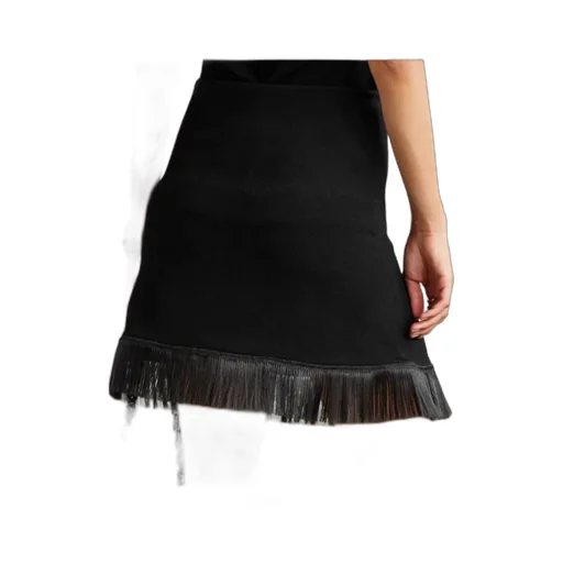 Jil Sander High Waist Fringed Mini Skirt