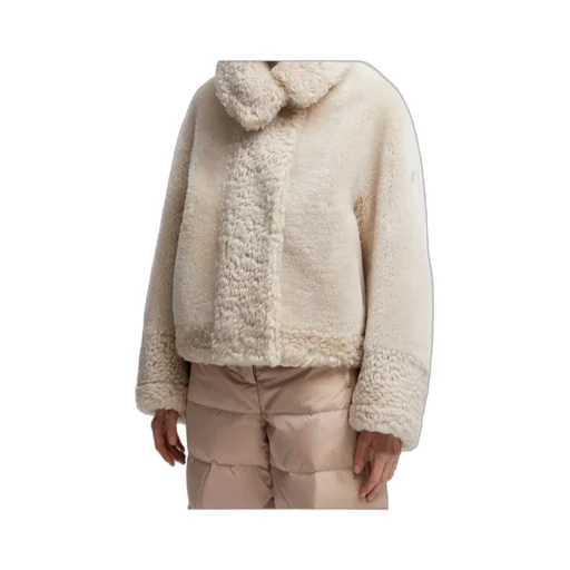 Gobain Shearling & Suede Short Down Jacket