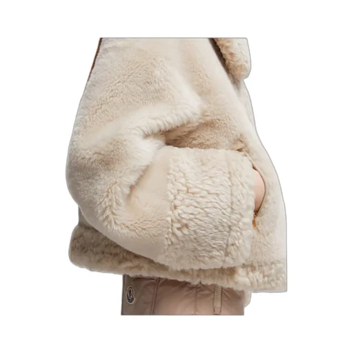 Gobain Shearling & Suede Short Down Jacket