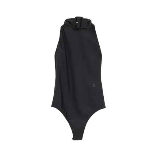 CourrÈGes Buckle-Detailed Sleeveless Bodysuit
