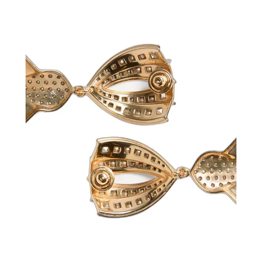 Pas Plus Earrings In Metal, Resin, Enamel And Swarovski® Crystals
