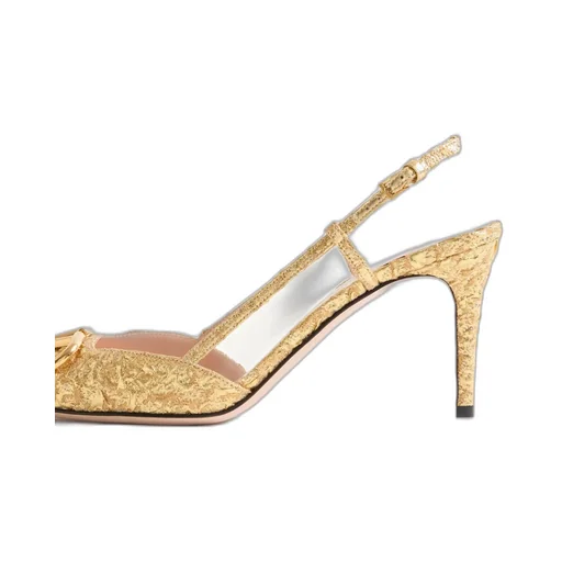 Valentino Vlogo Signature Pointed Toe Slingback Pumps