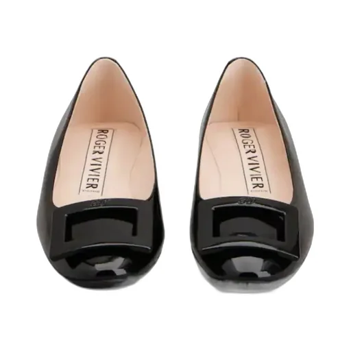 Roger Vivier Logo Embossed Flat Shoes