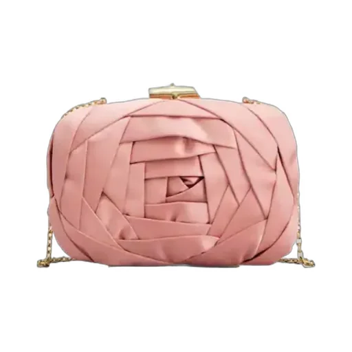Rose Vivier Clutch In Satin
