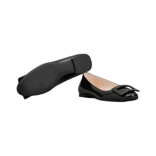 Roger Vivier Logo Embossed Flat Shoes