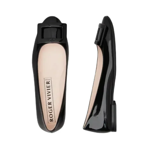 Roger Vivier Logo Embossed Flat Shoes