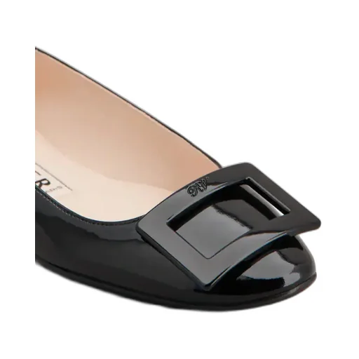 Roger Vivier Logo Embossed Flat Shoes