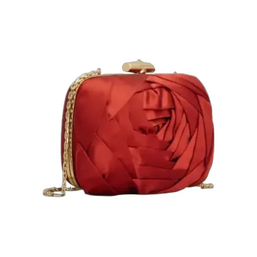 Rose Vivier Clutch In Satin