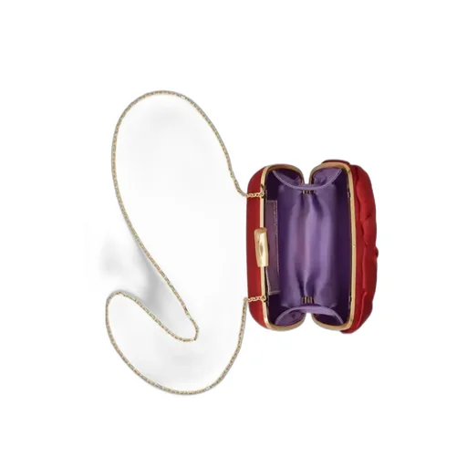 Rose Vivier Clutch In Satin