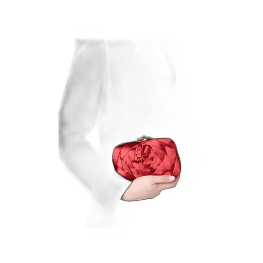 Rose Vivier Clutch In Satin