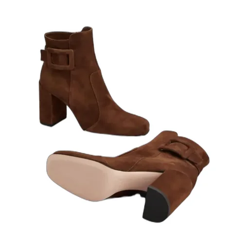 Polly Booties In Suede